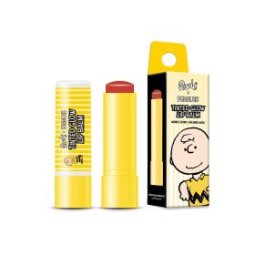 Rude Peanuts Tinted Glow Lip Balm - Moisturizing Lip Balm with a Tinted Glow - 0.15 oz (Color: Charlie - Peach Nude)